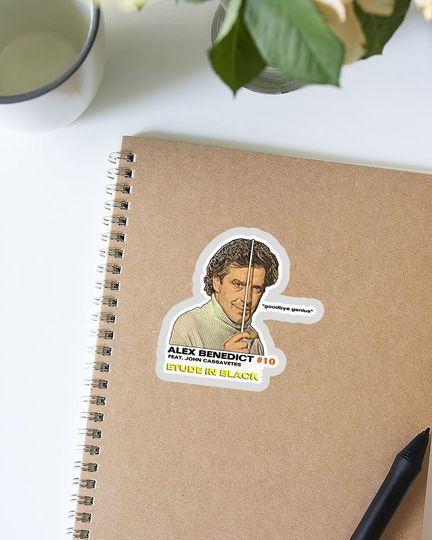 Columbo Alex Benedict Etude in Black Sticker 3"