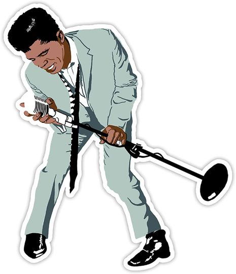 The Godfather James Brown Sticker 2"