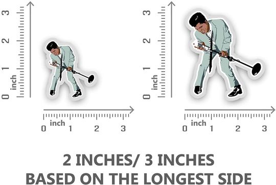 The Godfather James Brown Sticker 2"