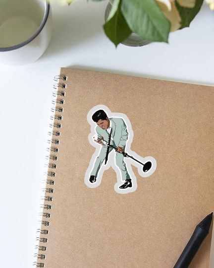 The Godfather James Brown Sticker 2"