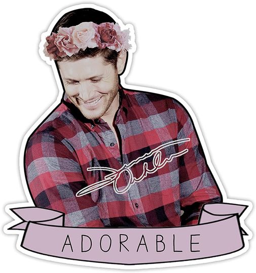 Jensen Ackles Adorable Sticker 3"