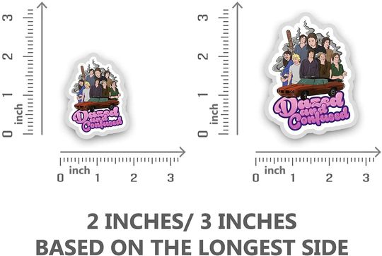 Dazed and Confused Character Collage Art  Sticker 3"