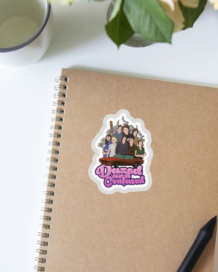 Dazed and Confused Character Collage Art  Sticker 3"