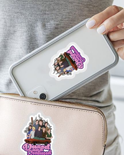 Dazed and Confused Character Collage Art  Sticker 3"