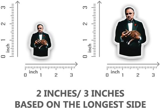 The Godfather Vito Corleone's Cat Sticker 3"