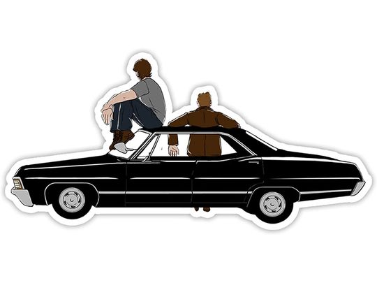 Dean Winchester Continue Sticker 2"