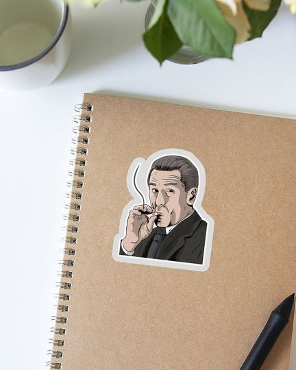 Goodfellas Robert De NIRO Smoking  Sticker 3"