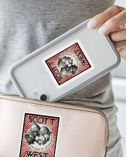 Columbo Dog Detectives Scott et West Sticker 2"