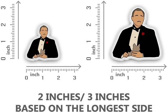 The Godfather Vito Corleone  Sticker 2"