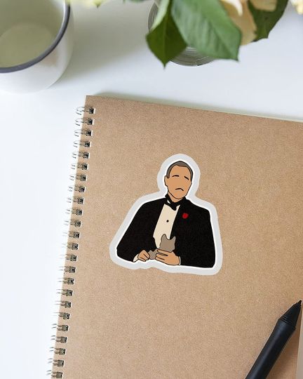 The Godfather Vito Corleone  Sticker 2"