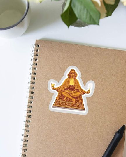 The Big Lebowski Le MEC Budha Sticker 2"