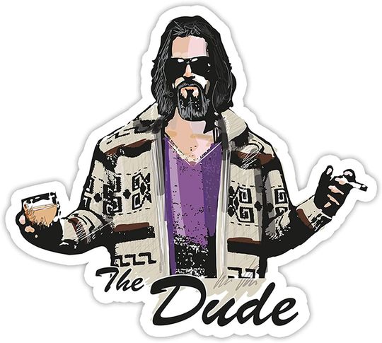 The Big Lebowski The Dude The Big Lebowski Sticker 2"