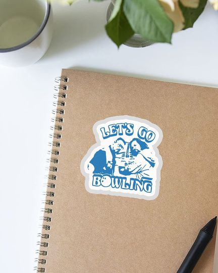 The Big Lebowski Allons au Bowling  Sticker 2"