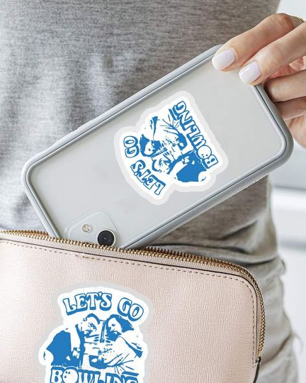 The Big Lebowski Allons au Bowling  Sticker 2"