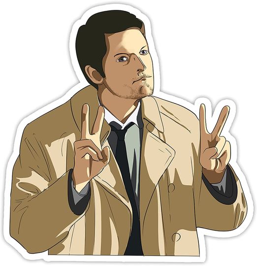 Castiel My People Skills are Rusty Sticker 2"