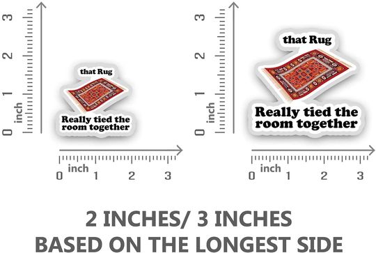 The Big Lebowski ce Tapis a vraiment li la Pice Ensemble Sticker 2"