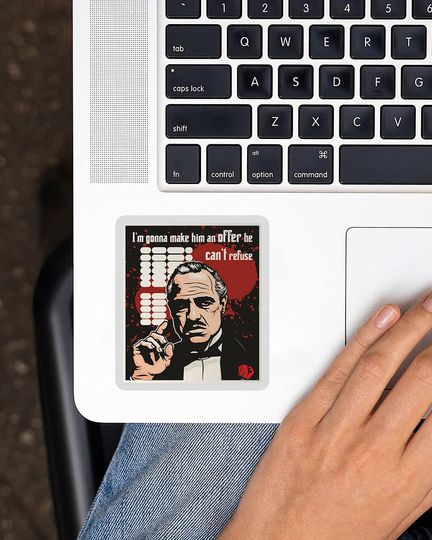 The Godfather Vito Corleone  Sticker 3"