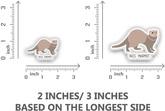 The Big Lebowski Nice Marmot Sticker 2"