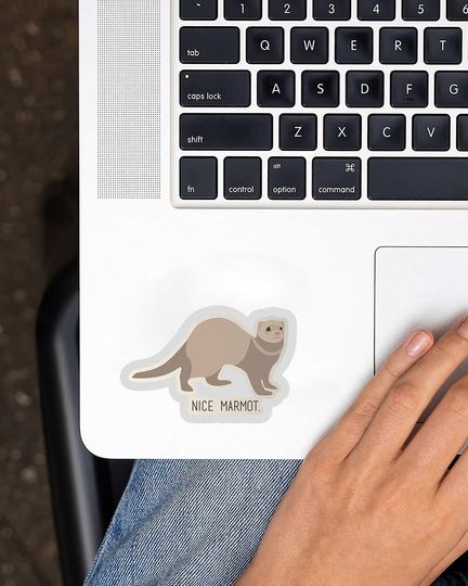 The Big Lebowski Nice Marmot Sticker 2"