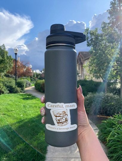 The Big Lebowski Ne renversez pas mon verre Sticker 2"