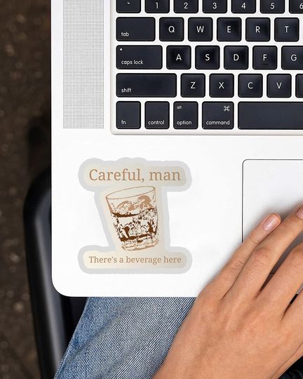 The Big Lebowski Ne renversez pas mon verre Sticker 2"