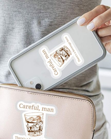 The Big Lebowski Ne renversez pas mon verre Sticker 2"