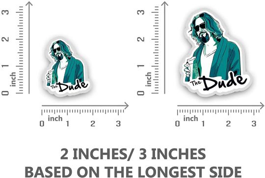 The Big Lebowski The Dude Sticker 3"