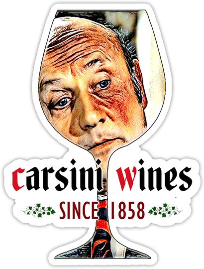 Columbo Promo Vins Carsini Sin 1858 Sticker 3"