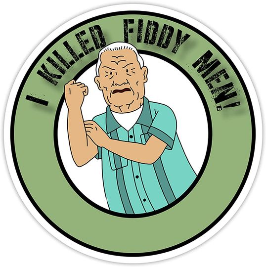 King of The Hill Cotton Hill Battle Cry Sticker 2"