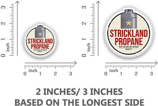 King of The Hill Strickland Propane  Sticker 2"
