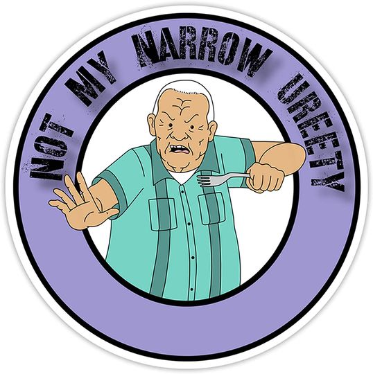 King of The Hill Cotton Hill Not My Tight Ureety Sticker 3"