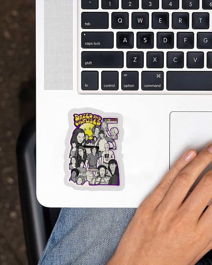Dazed and Confused Character Collage Art Sticker 3"