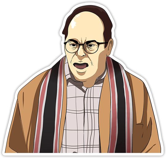 Seinfeld George Costanza You Know We&rsquo;re Living in A Society Sticker 2"