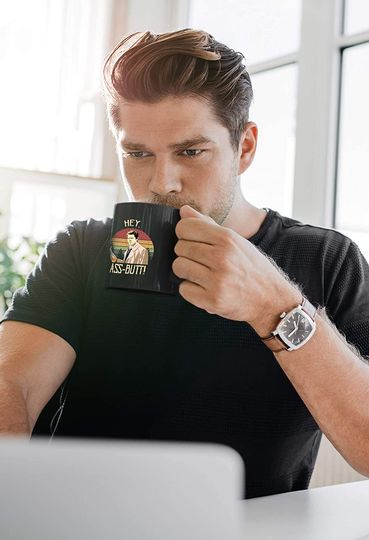 Castiel Hey, Ass Butt Circle Mug Mug 15oz