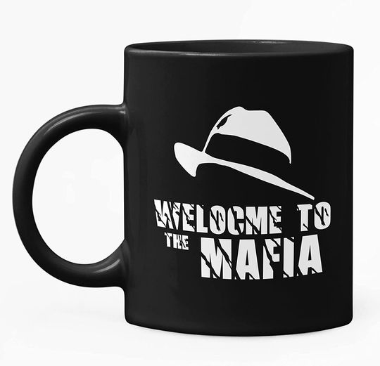 Goodfellas Premium Text Gangs Godfather Mafia Black Mug 15oz