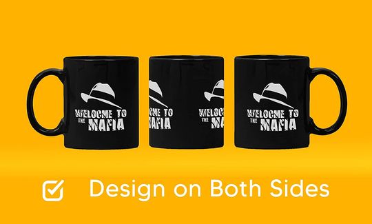 Goodfellas Premium Text Gangs Godfather Mafia Black Mug 15oz