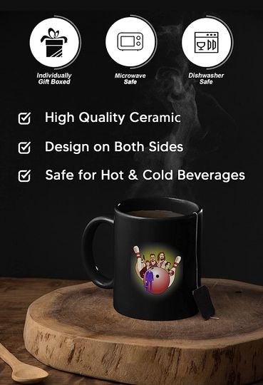 The Big Lebowski Dude Let's Go Bowling Mug 15oz