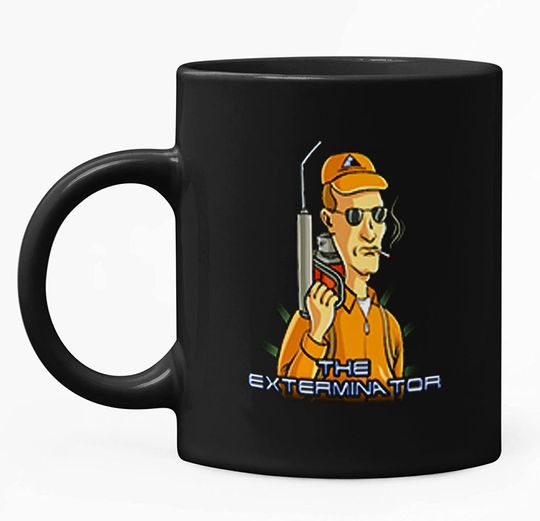 King Of The Hill Dale Gribble The Exterminator Dale Terminator Movie Mashup Mug 15oz