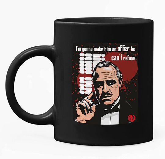 The Godfather Don Vito Corleone I'm Gonna Make Him An Offer He Can't Refuse Mug 11oz