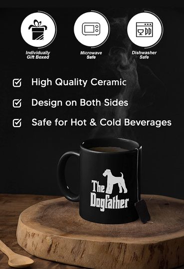 The Godfather The Dogfather Airedale Terrier Mug 15oz