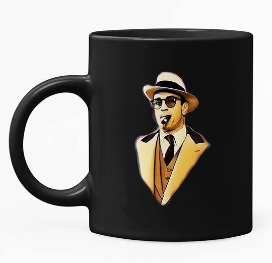 Goodfellas Robert De Niro Smoking Al Capone Mafia Gangster Film Intouchables Brown Paint Mug 15oz
