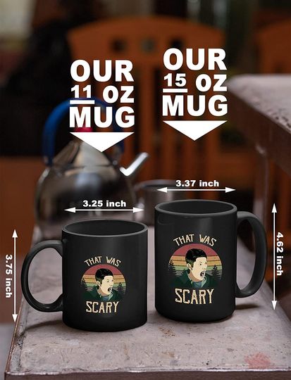 Dean Winchester That Was Scary Circle Mug 11oz