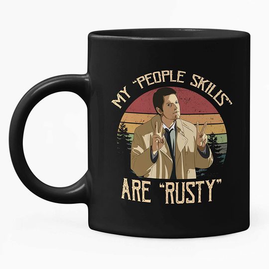 Castiel My People Skills Are Rusty Circle Mug 11oz