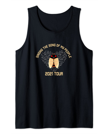 Cicada Men's Tank Top Singing The Song of my People 2021 Tour