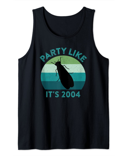 Discover Cicada Men's Tank Top Party Like It's 2004