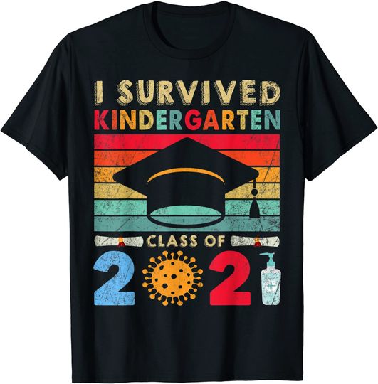 Kindergarten Graduation School I Survived Kindergarten Class T-Shirt