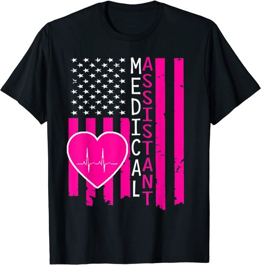Medical assistant tshirt American Flag Medical assistant