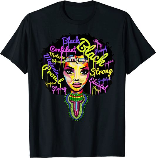 Strong African Queen Shirts for Women - Proud Black History T-Shirt