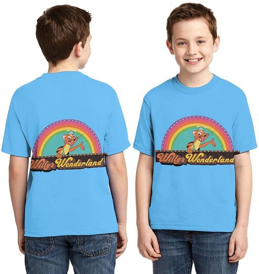 Willy's Joyful Wonderland Tumbler 30 Oz Youth 3d Print Short Sleeve For Boys Girls,black,