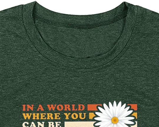 Chulianyouhuo Women Be Kind Shirt Funny Graphic Letter Short Sleeve Blouse Tee Tops